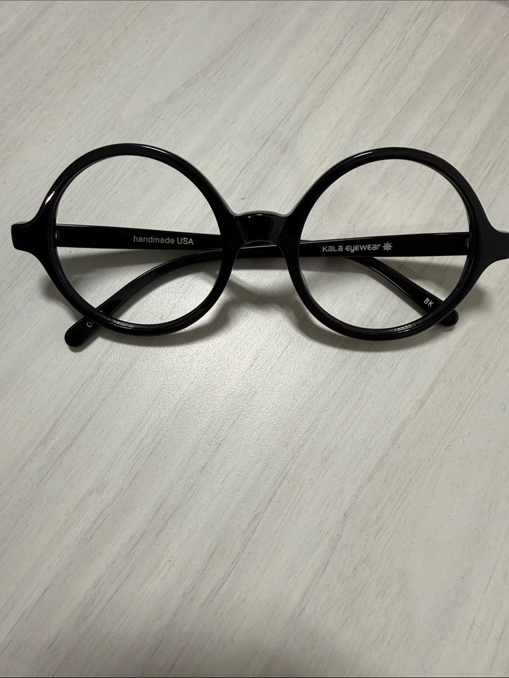 Kala Eyewear Oasis Round Black Glasses Frame